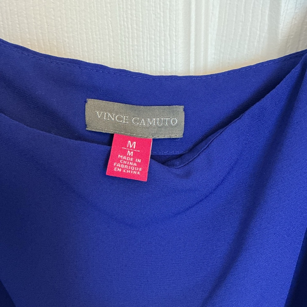 Navy Blue Layered Slip Dress - Women's Elegant Summer Dress - Picture 5 of 5